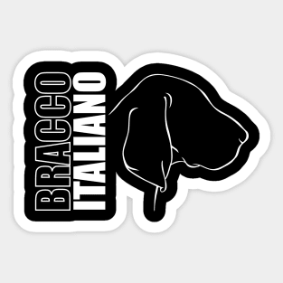 Bracco Italiano profile dog mom gift Sticker